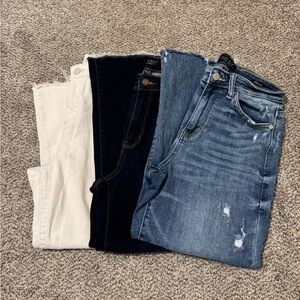 Judy Blue Women's Wide Leg Crop Jeans